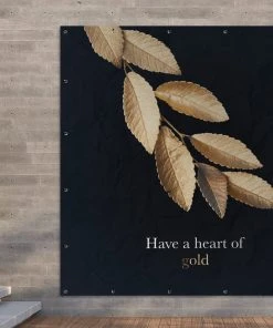 MuchoWow Outdoor-Poster 200x200 Blätter - Gold -Gartenaccessoires Verkäufe 2022 009b46332fab4dcfb6089b6f024ffefc