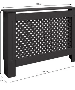 ECD Germany Heizkörperverkleidung 112x19x82cm Schw. -Gartenaccessoires Verkäufe 2022 026e2374b596456f9f0cfb07c3ae5b0a
