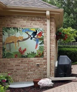 MuchoWow Outdoor-Poster 120x90 Dschungeltiere -Gartenaccessoires Verkäufe 2022 02c93955ac0147959afa6474f582499e