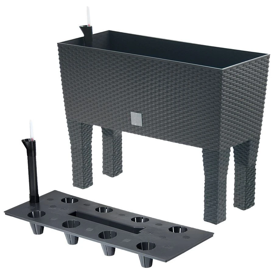 Dynamic24 Polyrattan Hochbeet m. Bewässerung 5 Dynamic24 Polyrattan Hochbeet m. Bewässerung – Bild 3