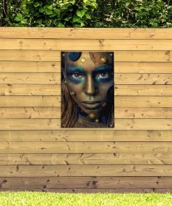 MuchoWow Outdoor-Poster 60x90 Frau - Gold - -Gartenaccessoires Verkäufe 2022 058bb566b6354b06beafcf1a9df3eca4