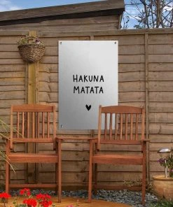 MuchoWow Outdoor-Poster 40x60 Hakuna matata - -Gartenaccessoires Verkäufe 2022 06d898a97e4149eb93704b3de764fe6f