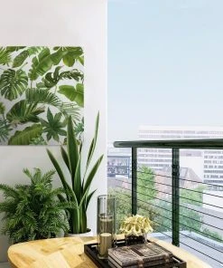 MuchoWow Outdoor-Poster 50x50 Blätter - Weiß - -Gartenaccessoires Verkäufe 2022 0a6f43c29e6942fc94e7016d0350cae9