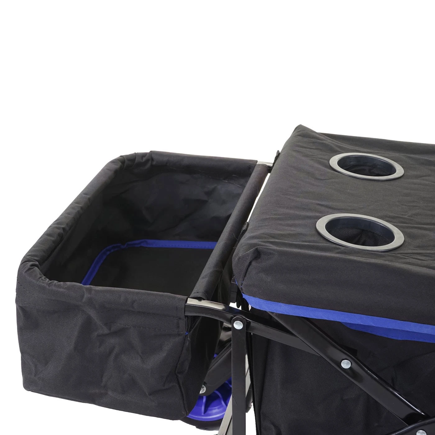 Bollerwagen HWC-E62 Hecktasche - Schwarz - Blau 9 Bollerwagen HWC-E62 Hecktasche - Schwarz - Blau – Bild 7