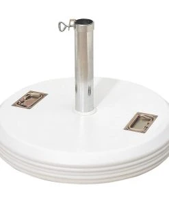 Best Freizeitmöbel Schirmständer Talca - Polypropylen / Beton - Weiß