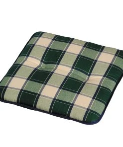 Best Freizeitmöbel Sitzkissen Premem - Baumwollstoff - Grün / Beige