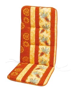 Best Freizeitmöbel Auflage Parana - Baumwollstoff - Orange / Gelb