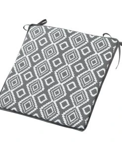 Best Freizeitmöbel Sitzkissen Mosela I - Baumwollstoff - Taupe / Weiß