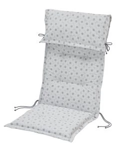 Best Freizeitmöbel Auflage Meia Praia - Baumwollstoff - Weiß