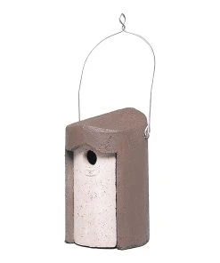 Twentyfour Nisthöhle Kleinvögel - Holzbeton - Grau