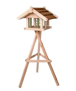 Siena Garden Vogelfutterhaus Jessica - Fichtenholz - Rot / Natur