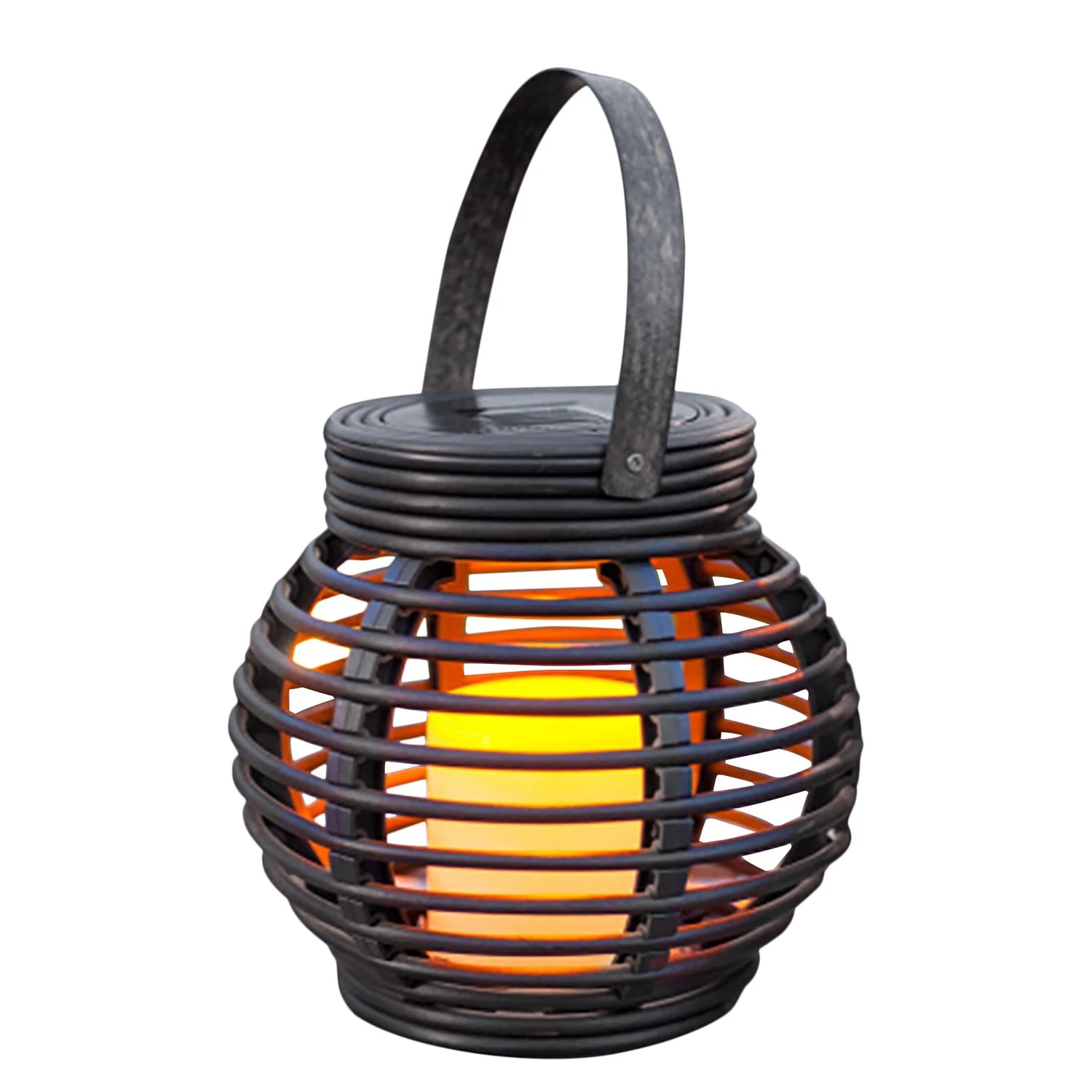 Näve Solar-Dekoleuchte Rattan Flamme - Acrylglas - 1-flammig 3 Näve Solar-Dekoleuchte Rattan Flamme - Acrylglas - 1-flammig