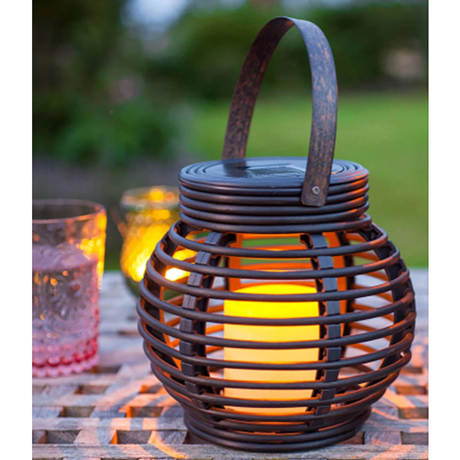 Näve Solar-Dekoleuchte Rattan Flamme - Acrylglas - 1-flammig 4 Näve Solar-Dekoleuchte Rattan Flamme - Acrylglas - 1-flammig – Bild 2