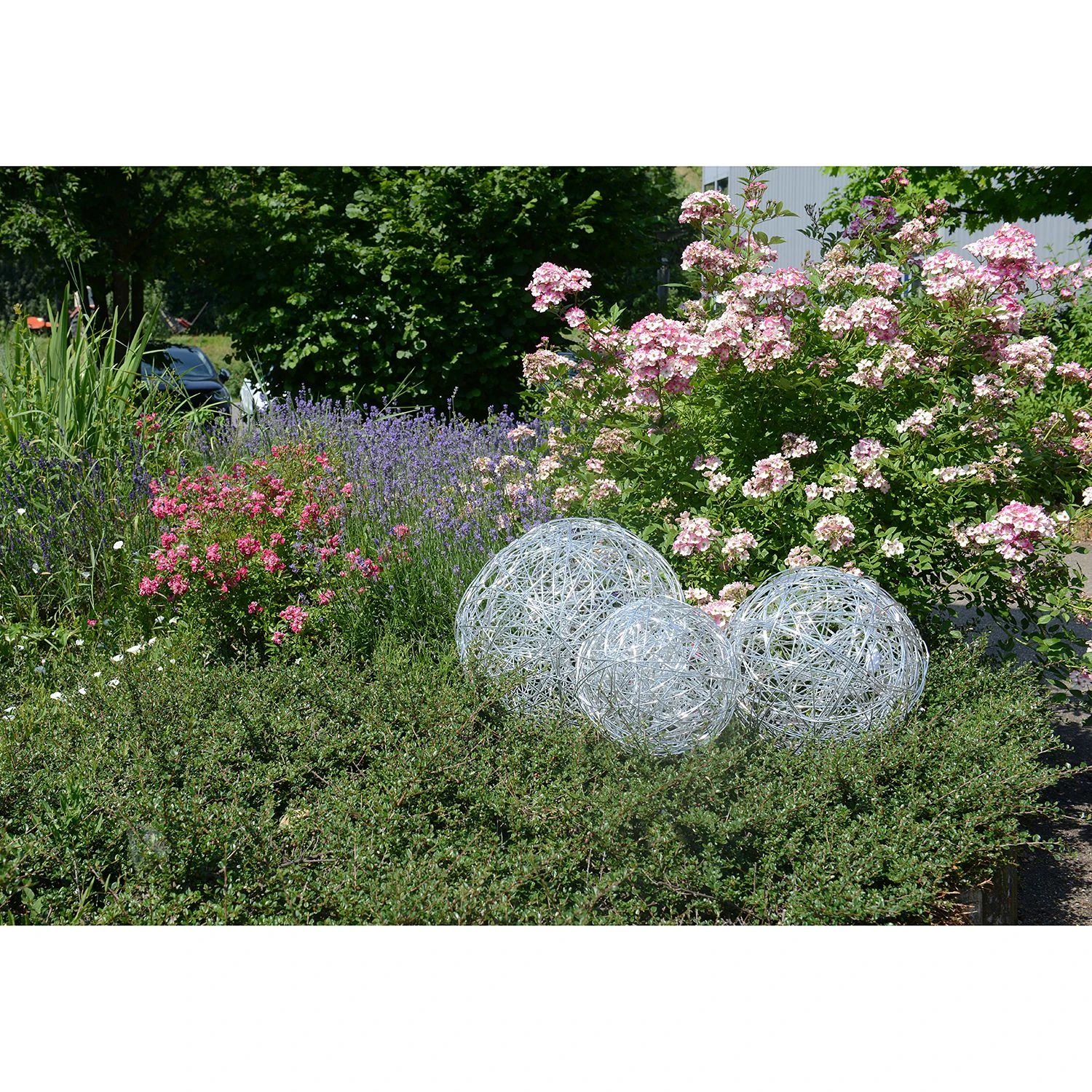 Näve Dekokugel Mistel - Aluminium - Durchmesser: 50 cm 4 Näve Dekokugel Mistel - Aluminium - Durchmesser: 50 cm – Bild 2