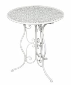 Garden Pleasure Gartentisch Lascar - Eisen - Weiß