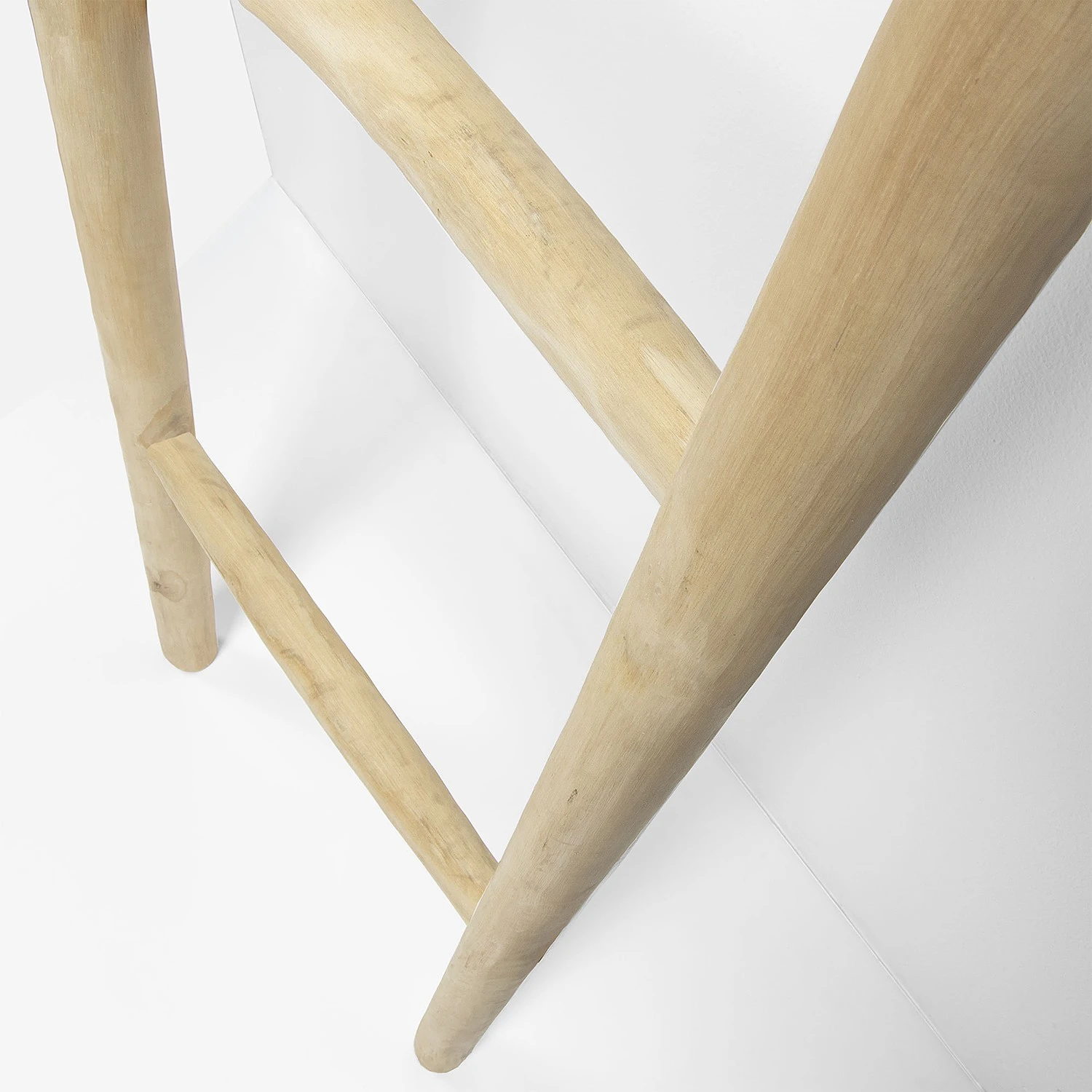 Norrwood Dekoleiter Loxord - Teak teilmassiv - Beige 4 Norrwood Dekoleiter Loxord - Teak teilmassiv - Beige – Bild 2