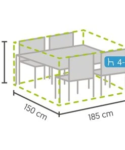 Schutzhülle für Möbelgruppen Clines - Polypropylen - Hellgrau -Gartenaccessoires Verkäufe 2022 1000208064 200409 14544800075 SKETCH DETAILS P000000001000208064 sketch