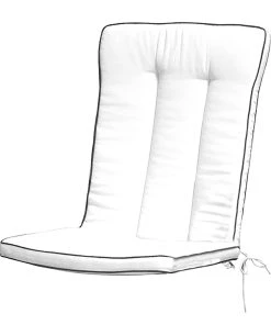 Siena Garden Auflage für Gartenstuhl Romeo - Baumwolle / Polyester - Weiß