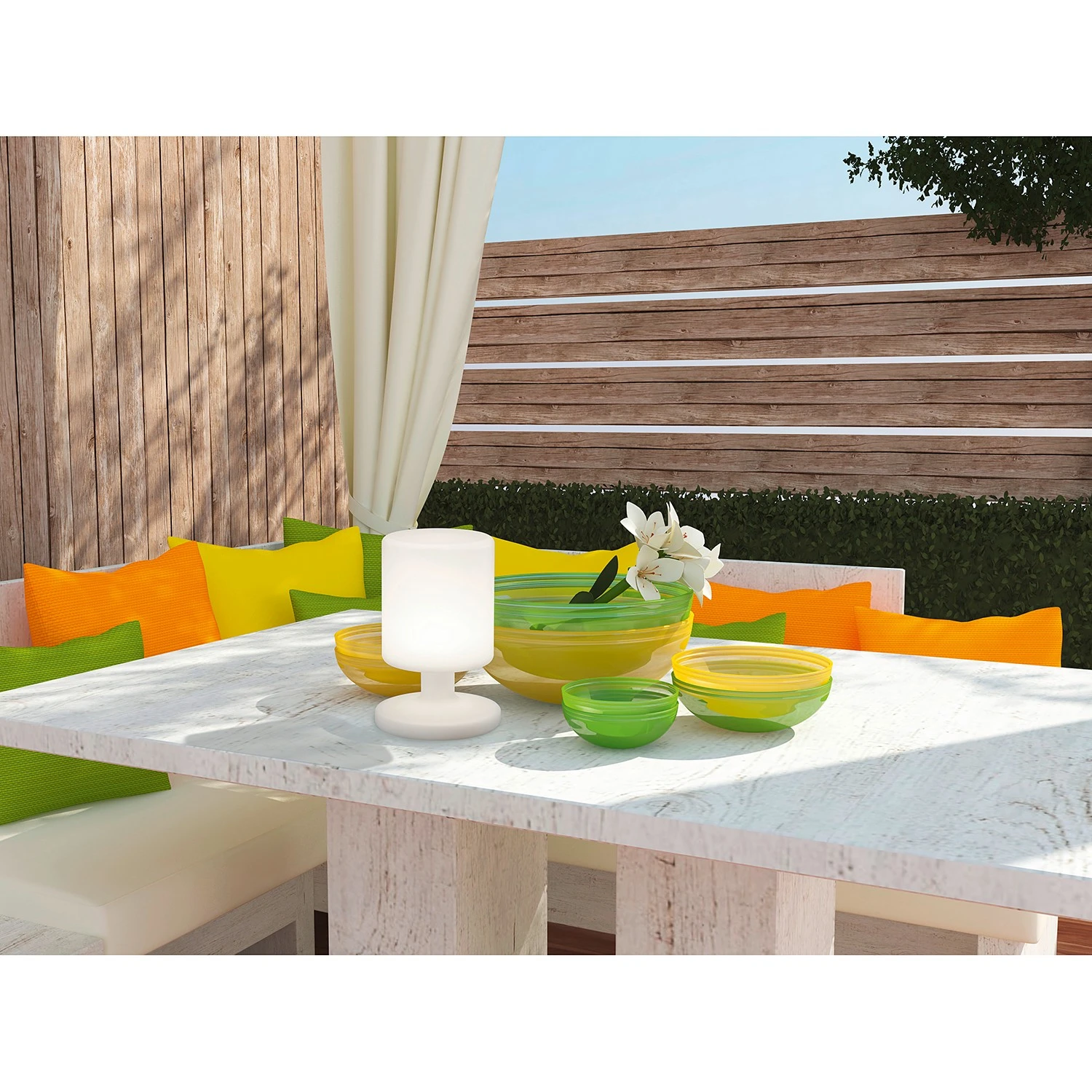 Reality Leuchten Tischleuchte Barbados - Polyethylen - 1-flammig 5 Reality Leuchten Tischleuchte Barbados - Polyethylen - 1-flammig – Bild 3