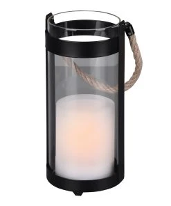 Reality Leuchten Tischleuchte Minas - Klarglas / Aluminium - 1-flammig