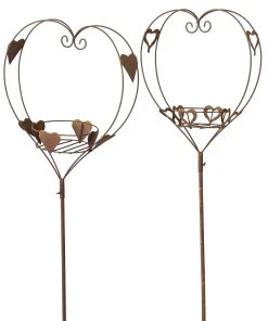 Boltze Gartenstab Odeon (2-teilig) - Eisen - Rostbraun