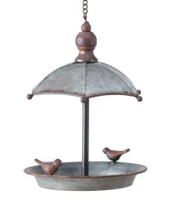 Boltze Vogeltränke Sarina - Zink - Grau