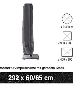 Gautzsch Schutzhülle für Ampelschirme Busby III - Polyester - Anthrazit -Gartenaccessoires Verkäufe 2022 1000249614 210510 16410500016 SKETCH DETAILS P000000001000249614 sketch