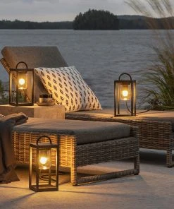 Konstsmide Laterne Bologna - Klarglas / Stahl - 1-flammig -Gartenaccessoires Verkäufe 2022 1000261803 210505 10113000008 DETAILS P000000001000261803