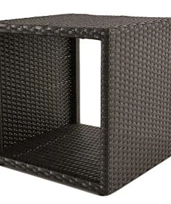 Garden Pleasure Gartenwürfelregal Livingston - Stahl / Polyethylen - Grau / Schwarz