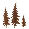 Twentyfour Gartenstecker Tannenbaum (3-teilig) - Eisen - Rost
