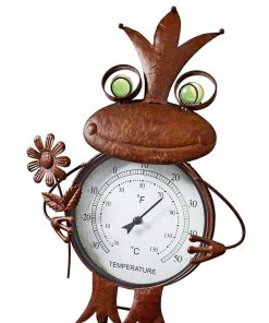Twentyfour Thermometer Frosch - Metall - Braun / Rost -Gartenaccessoires Verkäufe 2022 1000309653 211118 11273000833 DETAILS P000000001000309653