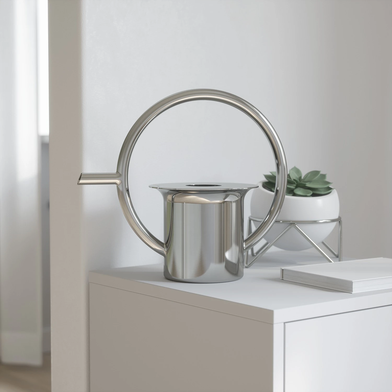 Umbra Gießkanne Quench - Edelstahl - Stainless Steel - 26,035cm x 24,892cm x 15,24cm 15 Umbra Gießkanne Quench - Edelstahl - Stainless Steel - 26,035cm x 24,892cm x 15,24cm – Bild 13