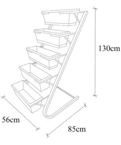 Pflanzregal Collecty - Eisen / Polyester - Schwarz / Dunkelgrün 15 Pflanzregal Collecty - Eisen / Polyester - Schwarz / Dunkelgrün -Gartenaccessoires Verkäufe 2022 1000338944 220324 500 SKETCH DETAILS P000000001000338944 sketch