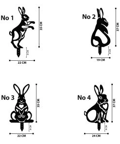 Dekohasen Pico (4-teilig) - Eisen - Schwarz -Gartenaccessoires Verkäufe 2022 1000338967 220324 500 SKETCH DETAILS P000000001000338967 sketch