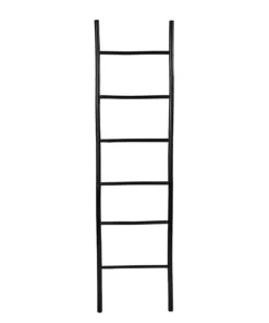 Butlers Dekoleiter SAFARI II - Bambus teilmassiv - Schwarz