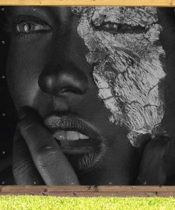 MuchoWow Outdoor-Poster 200x200 Frau - Silber -Gartenaccessoires Verkäufe 2022 10173b52130b4b769dd3b20fee0fdc55