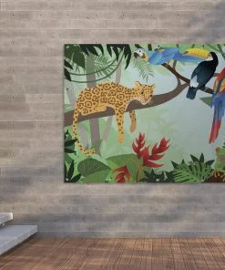 MuchoWow Outdoor-Poster 160x120 Dschungeltiere -Gartenaccessoires Verkäufe 2022 1118ad1d1ef34bd48354ef3fd9e52d63