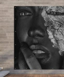 MuchoWow Outdoor-Poster 200x200 Frau - Silber -Gartenaccessoires Verkäufe 2022 1134740f0ba34513af9541465a21ea78