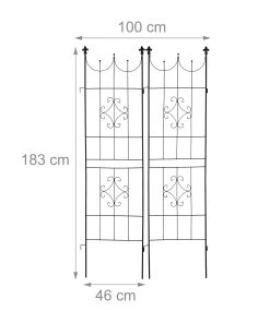 Relaxdays 2er Set Rankgitter aus Metall -Gartenaccessoires Verkäufe 2022 13725e52aa6449618874b36a8b11caeb