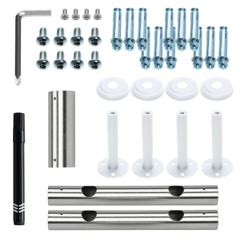 ECD Germany Französischer Balkon Weiß 90x184cm 8 ECD Germany Französischer Balkon Weiß 90x184cm – Bild 6