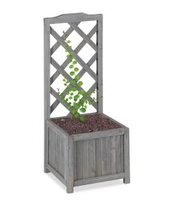 Relaxdays Rankkasten mit Rankgitter grau - 36 x 90 x 36 cm -Gartenaccessoires Verkäufe 2022 161f315a62374dbfaa96b0c8cb441a94