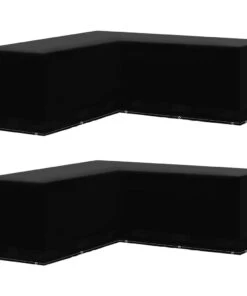 VidaXL Gartenmöbel-Abdeckungen 2 Stk. L-Form - vidaXL Gartenmöbel-Abdeckungen 2 Stk. L-Form 12 Ösen 250x250x90 cm