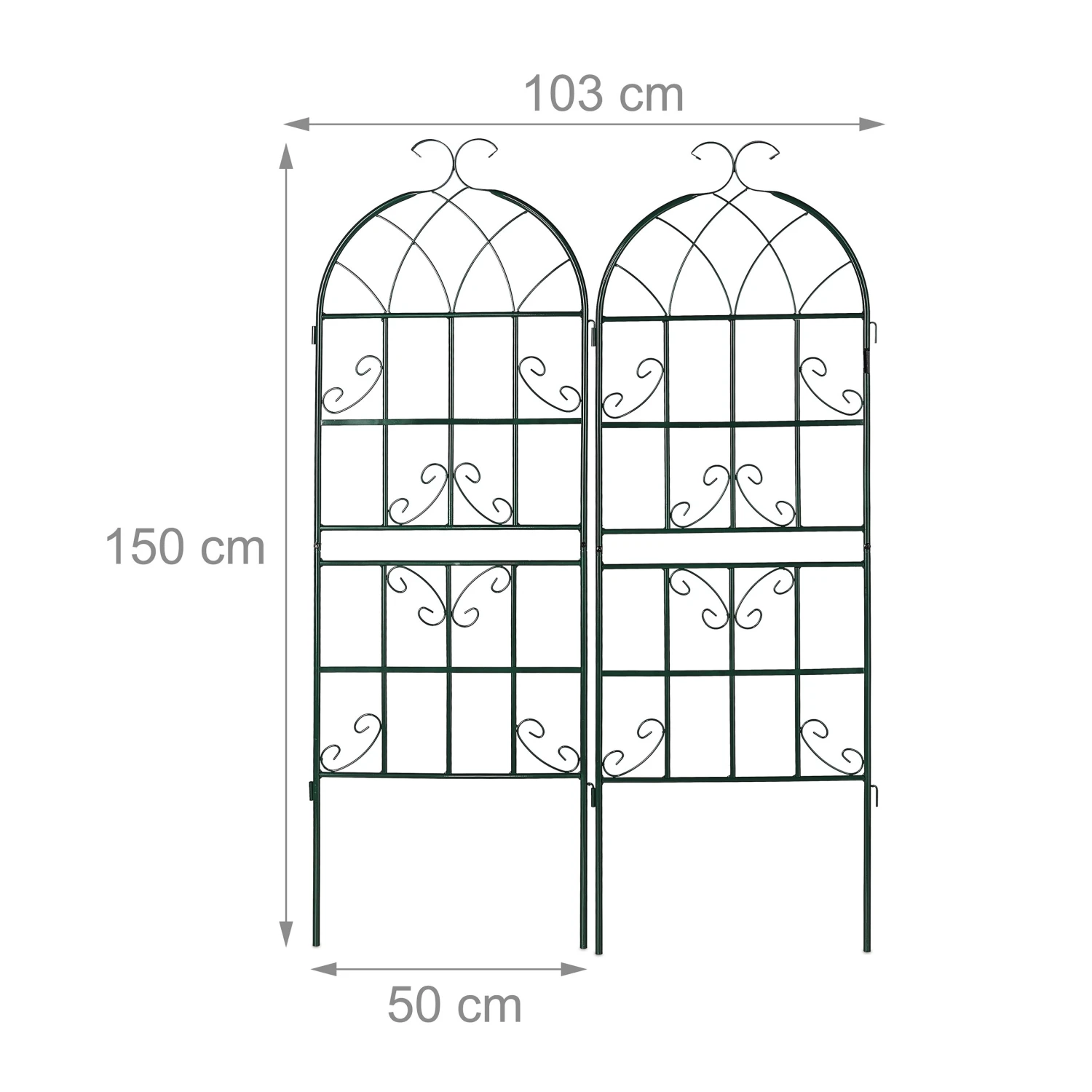 Relaxdays Rankgitter im 2er Set 150 cm 11 Relaxdays Rankgitter im 2er Set 150 cm – Bild 9