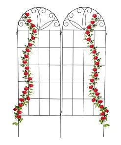 Relaxdays Rankgitter Metall 2er Set