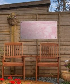 MuchoWow Outdoor-Poster 60x30 Marmor - Rosa - -Gartenaccessoires Verkäufe 2022 1993d936eab942fe8c541701aa687609