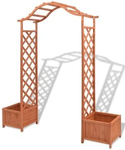 VidaXL Rosenbogen - vidaXL Rosenbogen mit Pflanzkübeln 180 x 40 x 205 cm