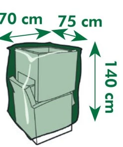 NATURE Gartenmöbel-Abdeckung - Nature Gartenmöbel-Abdeckung für zwei Stapelstühle 140x75x70 cm -Gartenaccessoires Verkäufe 2022 1aa90aa54c574143b4d02c78a64d69f2