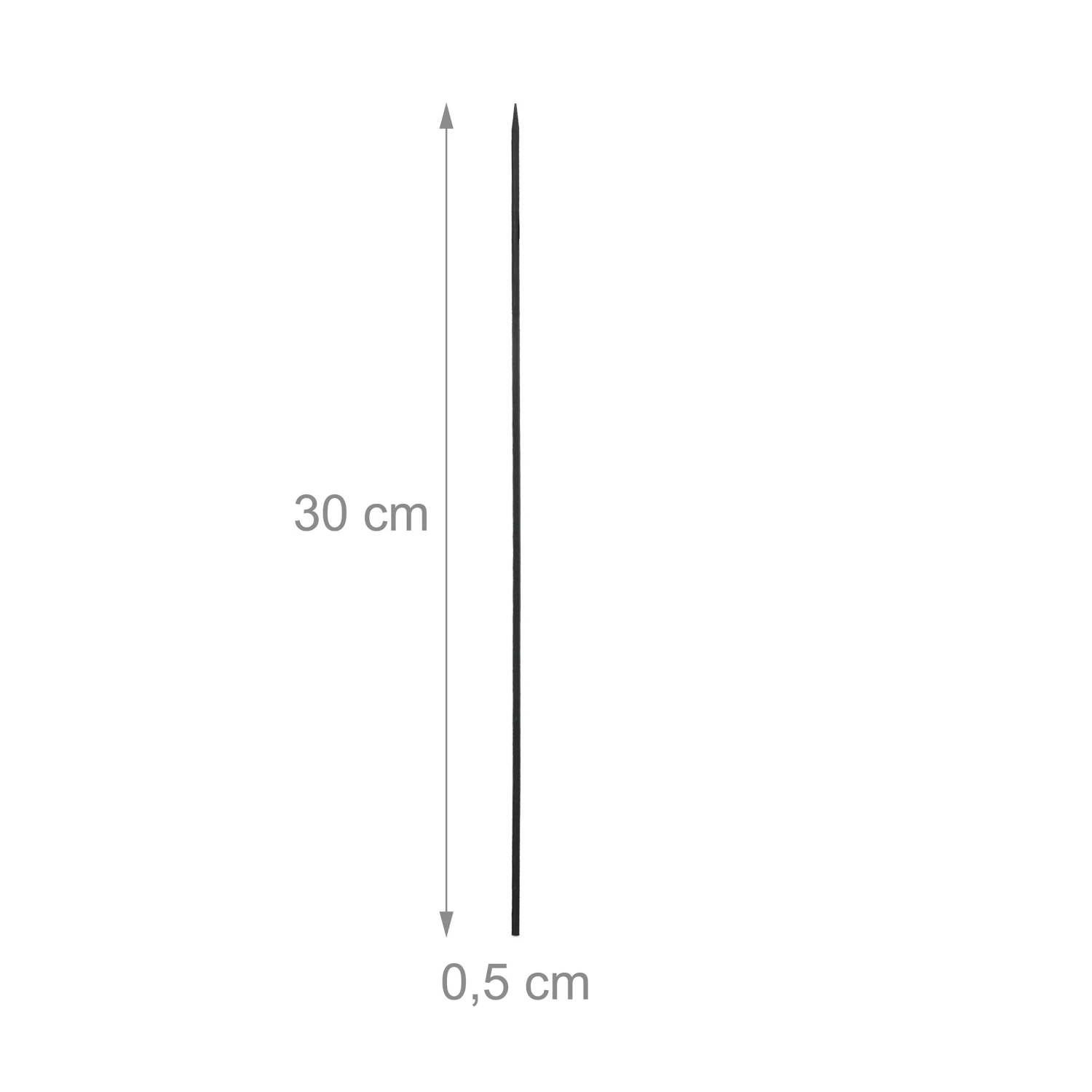 Relaxdays Schwarze Pflanzstäbe 30 cm im 50er Set 11 Relaxdays Schwarze Pflanzstäbe 30 cm im 50er Set – Bild 9