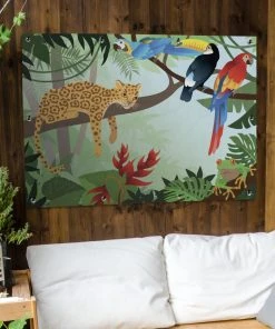 MuchoWow Outdoor-Poster 120x90 Dschungeltiere -Gartenaccessoires Verkäufe 2022 1bd10290730442e0ac431b240d7bb11d