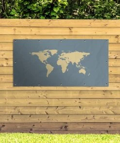 MuchoWow Outdoor-Poster 200x100 Weltkarte - -Gartenaccessoires Verkäufe 2022 1c09f300e87c4fc583da187a085bbd7b